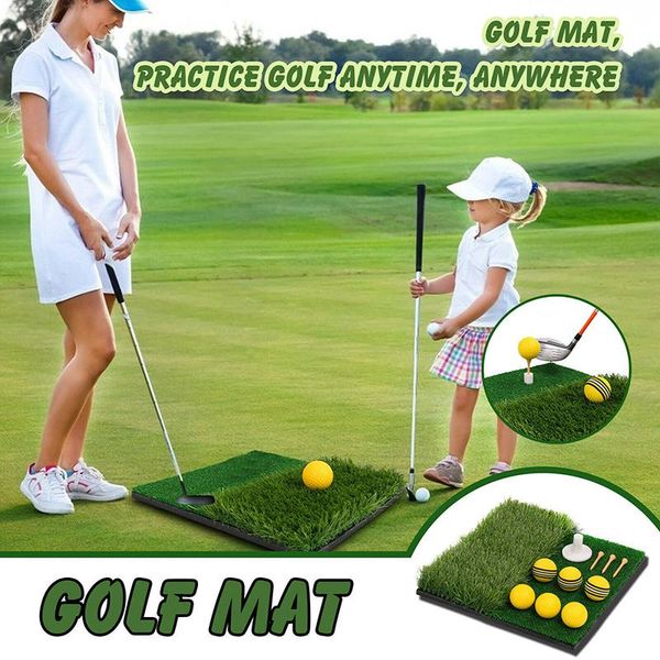 

golf two-color mini mats swing mats cutting practice swing trainer xr-hot