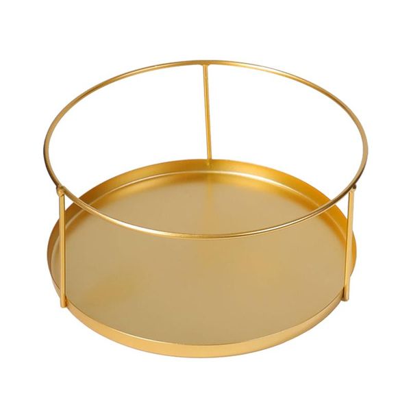 

kitchen storage & organization serving tray jewelry organizer anti corrosion bathroom round food easy clean iron art rustproof smooth home
