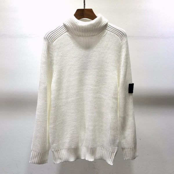 

men's sweaters white turtleneck warm vintage sweater men clothing autumn winter soft boys oversized knitted pullovers round neck ma192, White;black
