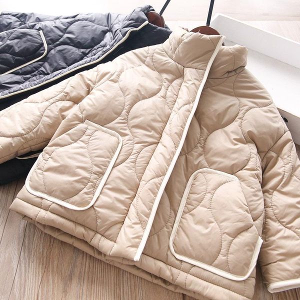 

down coat winter girls' children's clothing wholesale, Blue;gray