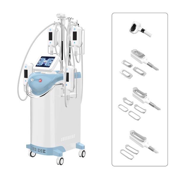 

5 handles cryolipolysis slimming ing fat machine lipo laser cavitation rf cell 360 cryo vacuum butt lifting