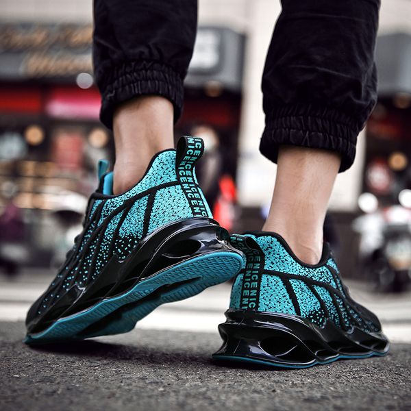 

men blade shoes breathable green spring autumn sharp blade sneakers fashion jogging comfort mens shoes casual zapatillas hombre