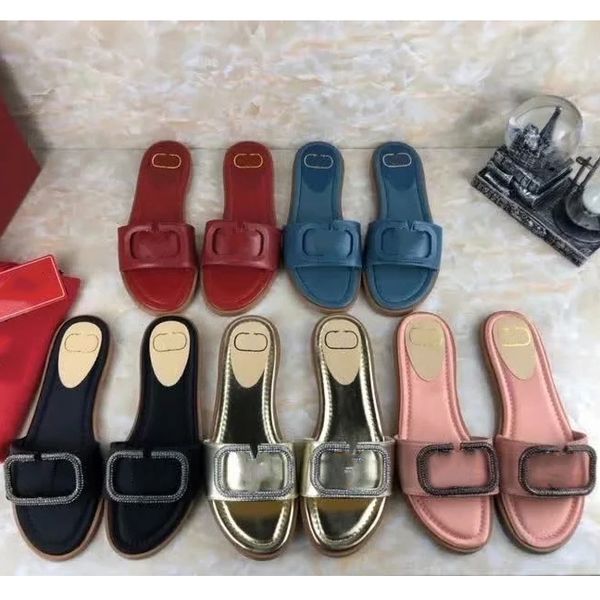 

fashion women slipper slides summer flats real leather platform sandals flats shoes ladies beach shoes shoe10 06, Black