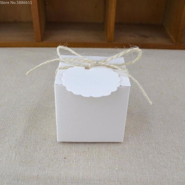 

gift wrap 50pcs wedding baby shower birthday guest event party pure clean generous white cube diy candy favor boxes