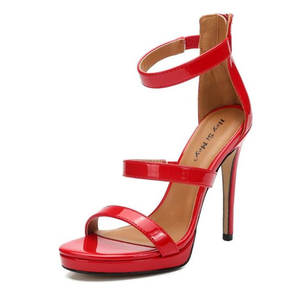 

sandals fake girl drag cd men and women ultra high heel, Black