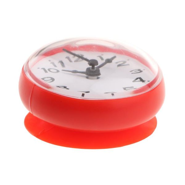 

75/87mm silicone wall clock suction cup clock kitchen bath timer waterproof