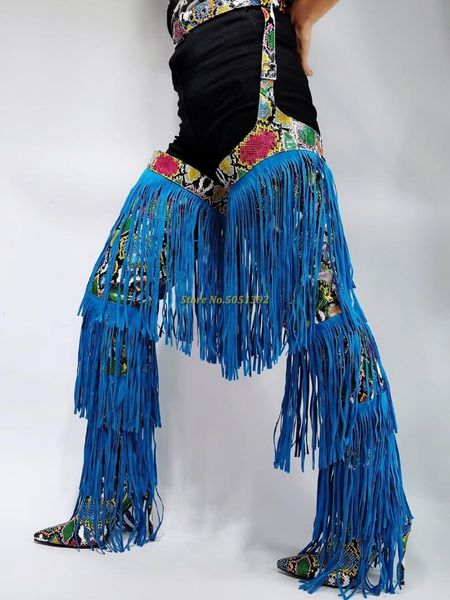 

boots blue tassel thigh high belted thin heel pointed toe over the knee runway dress party luxury designer custom made, Black