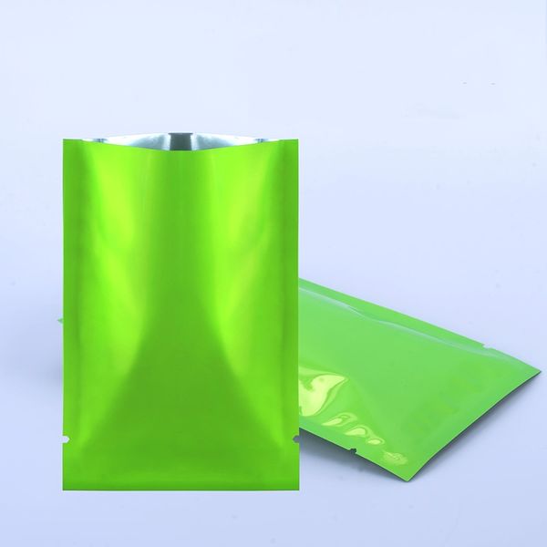 Green Open Top Dry Food Valve Heat Seal Packing Bags Maschera per il viso antiodore e sacchetto per l'imballaggio cosmetico