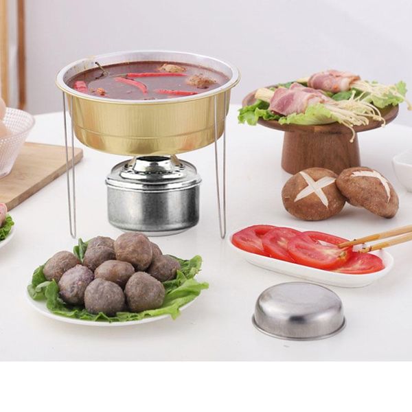 

disposable dinnerware chafing dish buffet set party serving kit takeout container aluminum bowls pot stand fuel cans heater utensil