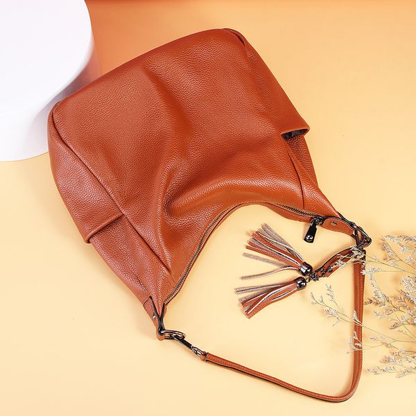 

spring and summer 2021 new genuine leather european and american fashion girls bag hand bag