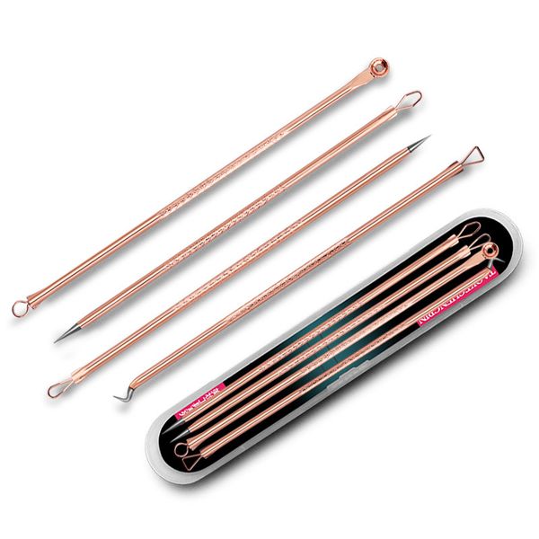 

acne needle set blackheads dark spots acne four-piece box freckle skin care female beauty acnes pore cleaner needles tools xg0187