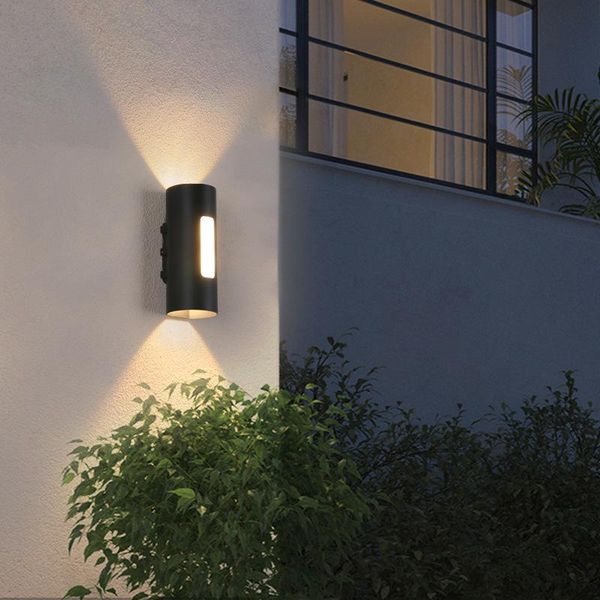 

up down light outdoor wall light 12w cob lighting for garden sand up down balcony controlador led stair building outdoor lights