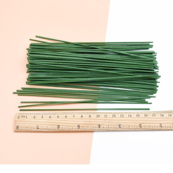 

30pcs iron wire roses leaf artificial flower pole for wedding home decor diy wreath gifts box scrapbooking craft fak jlljkg