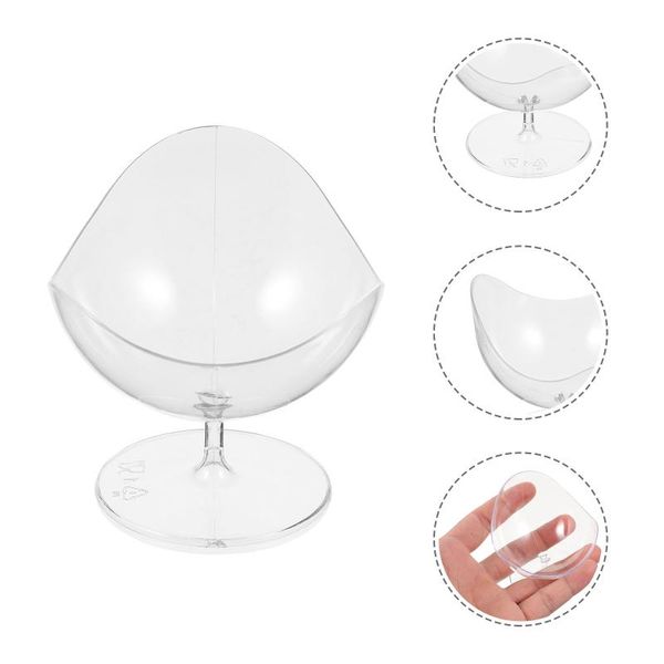 

disposable cups & straws 12pcs 50ml transparent creative one-off dessert cocktail