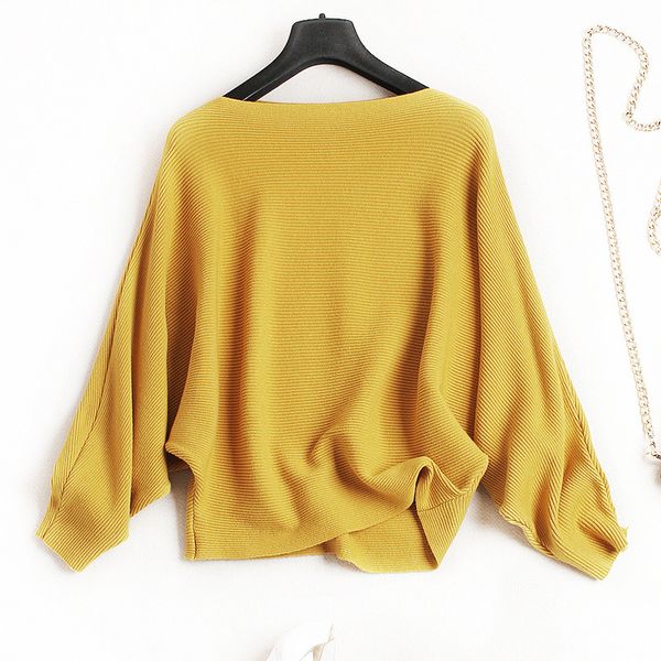 

2020 knitted women o-neck sweater pullovers spring autumn basic women sweaters pullover slim fit black top, White;black