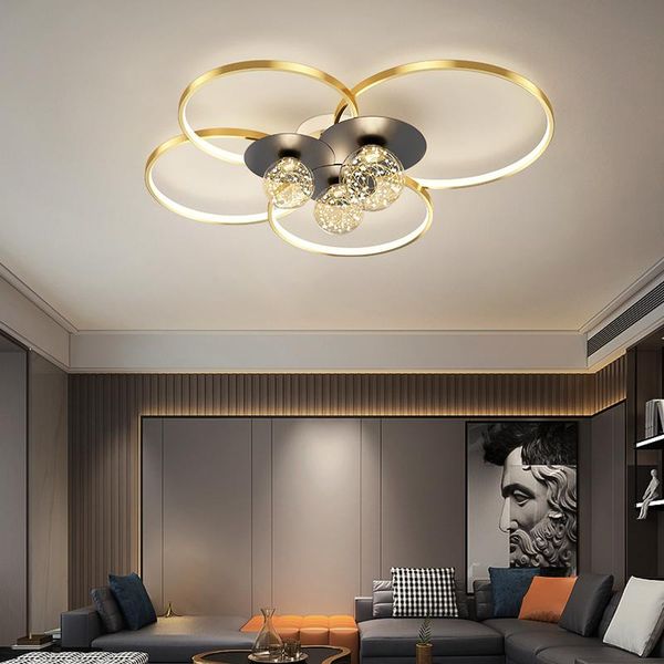 

chandeliers modern led ceiling chandelier dimmable with remote for living room study restaurant bedroom ac85-265v home fixtures