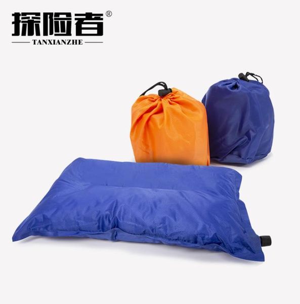 

outdoor pads explorer automatic inflatable pillow lunch break sleeping portable travel tourism camping comfortable waist pillo