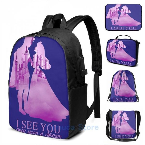 

backpack funny graphic print i see you usb charge men school bags women bag travel laptop