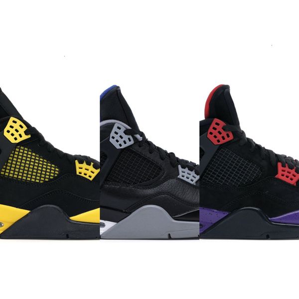 

mens basketball shoes 4s fire red 4 black cat cactus jack bred white cement royalty metallic red purple men women athletic sneakers 107bgr