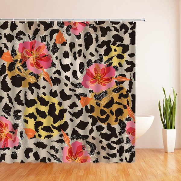 

shower curtains 3d printed flower bathroom curtain with 12 hooks waterproof polyester fabric 180*200cm bath