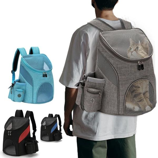 

dog car seat covers breathable puppy carrying bag pet carriers cats double shoulder outdoor travel backpack with safety zippers