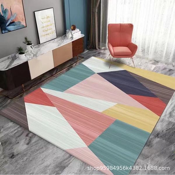 

carpets nordic geometric carpet 3d simple modern home living room coffee table bedroom bedside