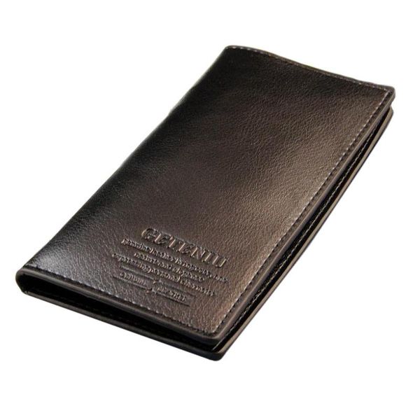 

wallets 2021 fashion men genuine cow leather long wallet pockets id card clutch cente bifold purse , drop wbl19, Red;black