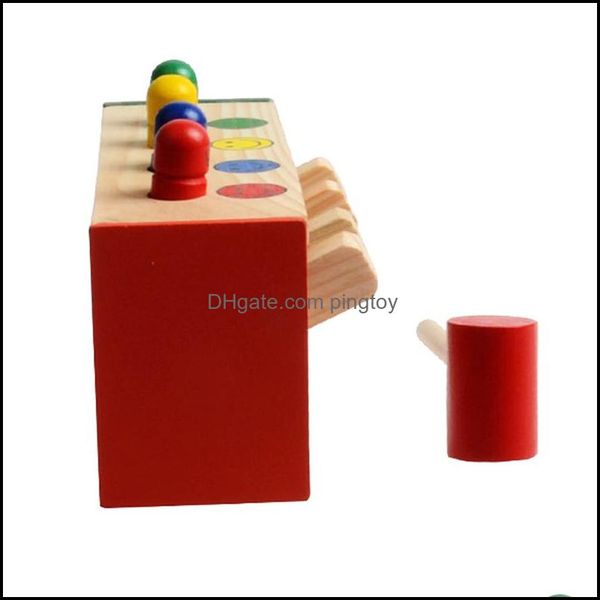 Krachmacher Neuheit Gag Spielzeug Giftsbaby Holz Hand Klopfen Spiel Hämmern Bank Hammer Kinder Kleinkind Kinder Pädagogisches Spielzeug Geschenk Drop Del