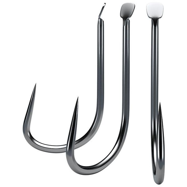 

hooks with barbs and no barbs