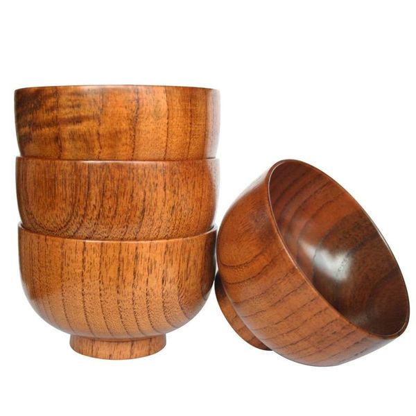 

wood bowl set,wooden handmade flatware tableware cutlery soup rice bowls serving tableware for eating,rice,soup 4pcs
