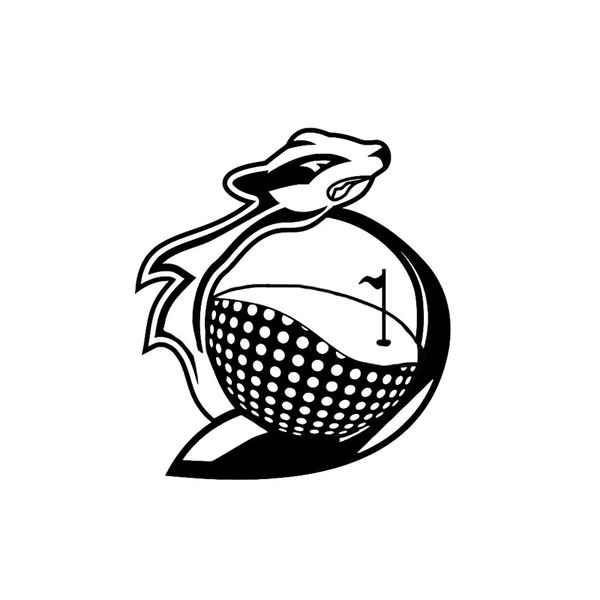 

12.3*13.7cm lovely small animals golf sport decor car sticker vinyl accessories motorcycle decals c16-1516