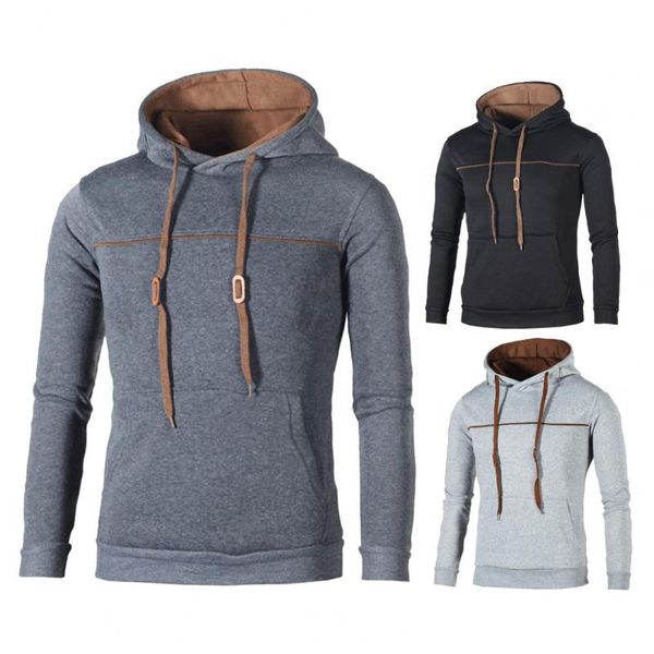 

men's sweaters hoodie loose-fitting pure color men sweatshirt, White;black