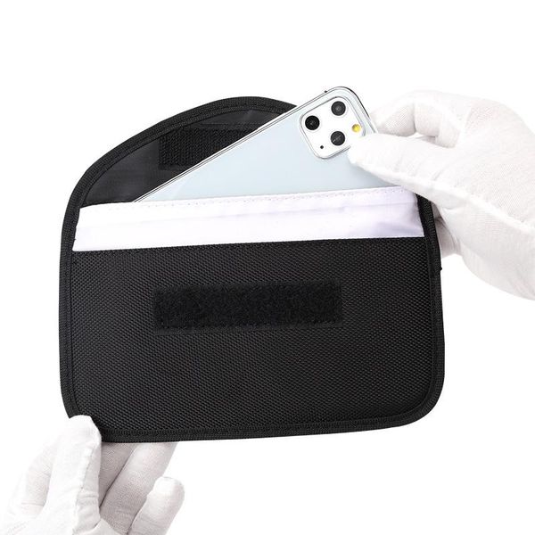 

storage bags anti radiation signal shielding bag double layer cell phone rf mobile case pouch