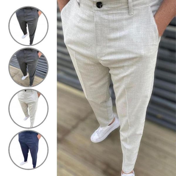 

men's pants skin-friendly streetwear anti-shrink male autumn for dating formal, Black
