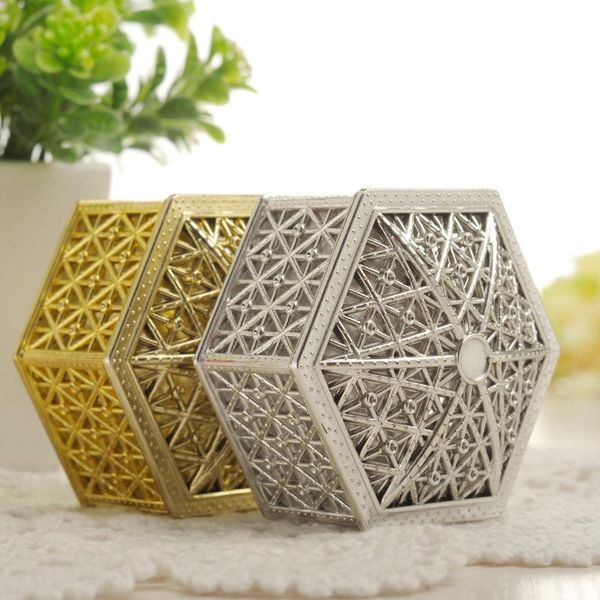 

gift wrap 1pc 6-7cm mini plastic hollow gold foil cake candy box wedding favor marriage baby shower treat party event supply