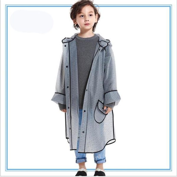 

raincoats thickened children's transparent full-print poncho can be customized for