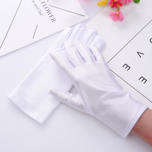 

bridal gloves 10 pair/ lot spandax white black beige short finger wholesale