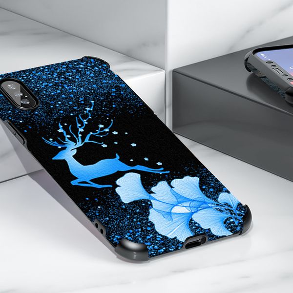 

cases ginkgo leaf deer shimmering flash powder leather phone case cover for huawei p10 p20 p30 p40 p50 pro mate 30 40 nova 3 4 5 6 7 8 heavy
