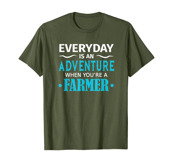 

Farmer Everyday Is An Adventure Funny Gift Quote T-Shirt, Mainly pictures