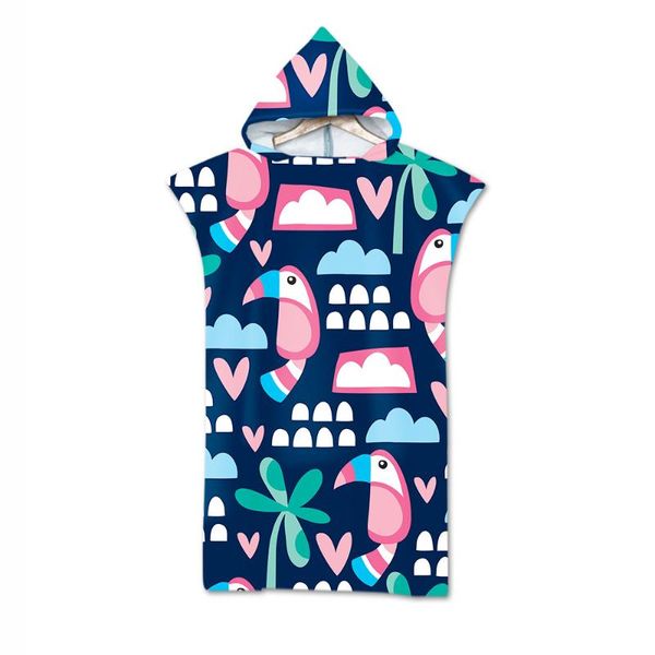 

towel plants flowers quick drying microfiber fabric bath towels beach changing bathrobe hooded cloaks outdoor swimming