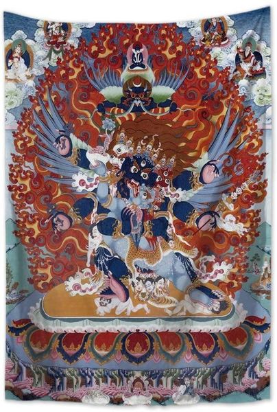 

shower curtains yamantaka thangka tapestry wall dÃ©cor