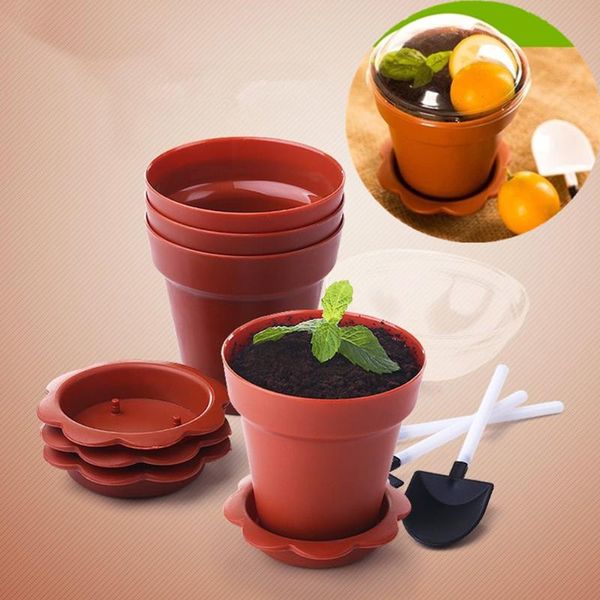 

other event & party supplies flowerpot cake cups with lid shovel scoop bottom tray plastic lids yogurt cup dessert container ice cream mouss