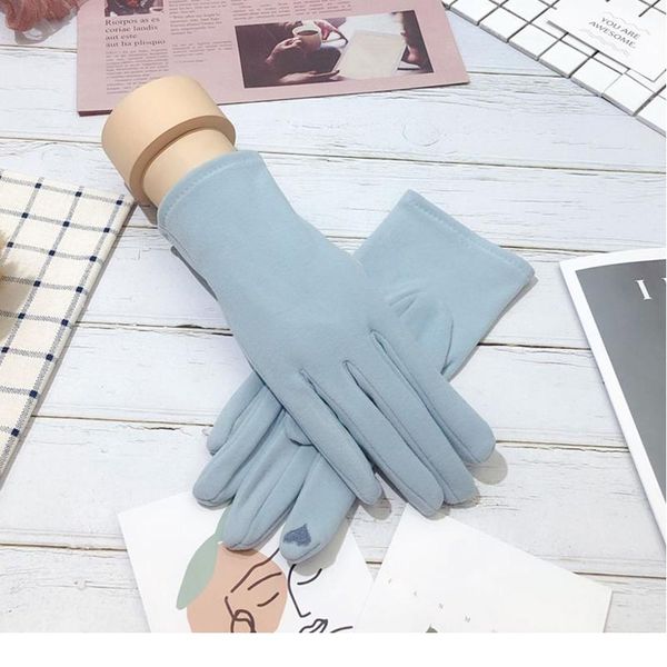 

female winter warm driving gloves women thin cashmere embroidery elasticity cycling windproof touch screen finge jllhnx, Black