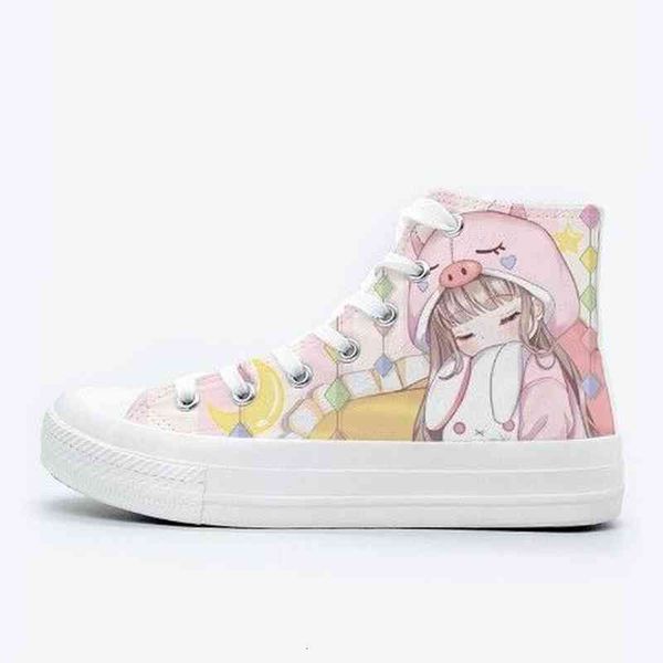 

dress shoes anime zapatillas mujer kawaii from the animated cartoons of women casual apricot shoes canvas autumn girls daily woman 66q5, Black