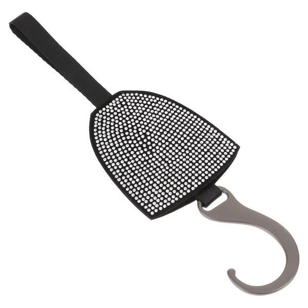 

hooks & rails 1 pc shiny rhinestone car hook flexible seat practical auto hanger