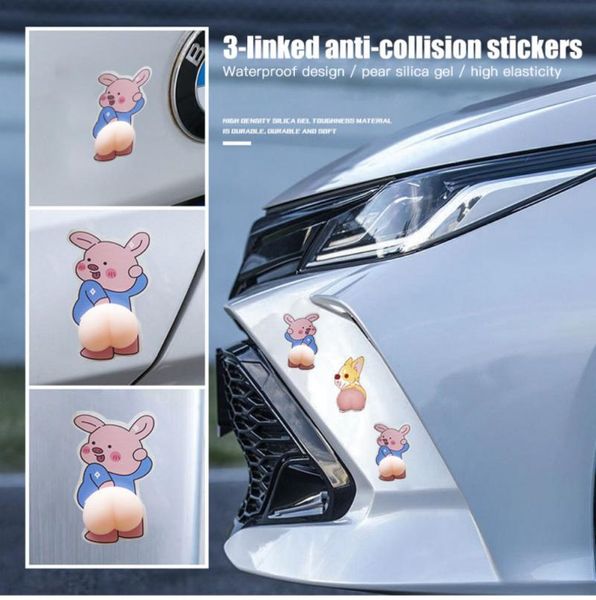 

fridge magnets door anti-collision tape cute budoor opening anti-scratch and rubbing protection stickers cartoon side