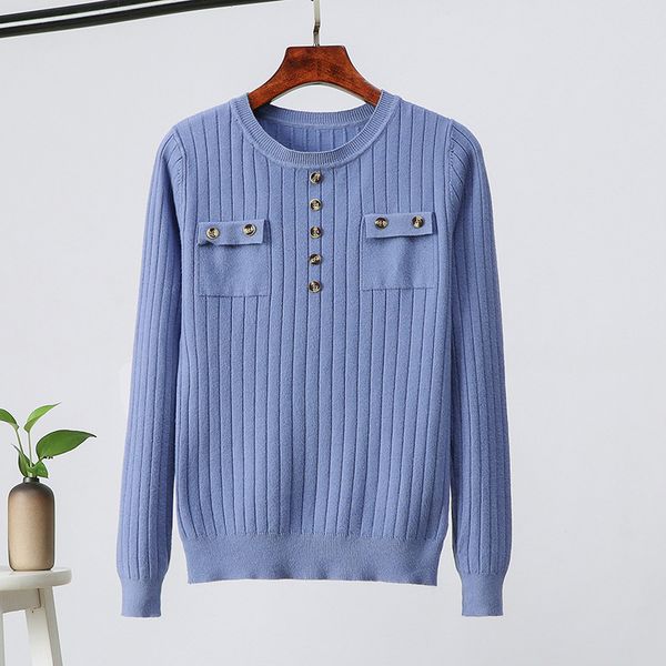 

women knitted pullovers long sleeves basic multicolor knitwear causal femme button knitting warm sweater, White;black