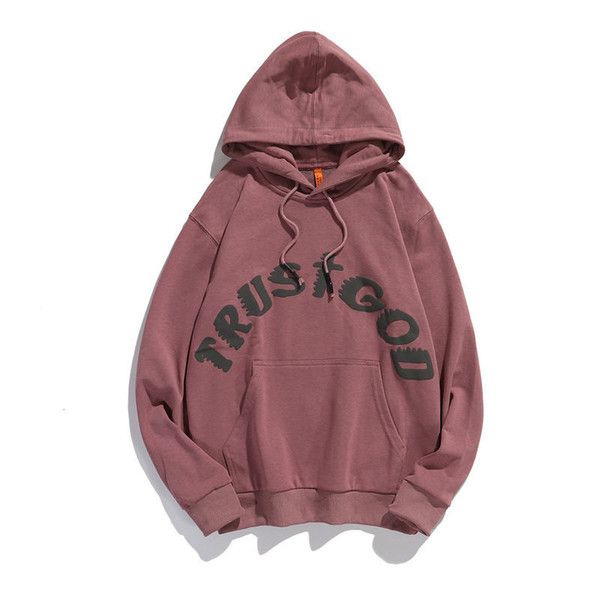 

sunday service graffiti printed hoodies cotton hooded sweater pullover loose men women holy spirit cpfm autumn jacket yz6, Black