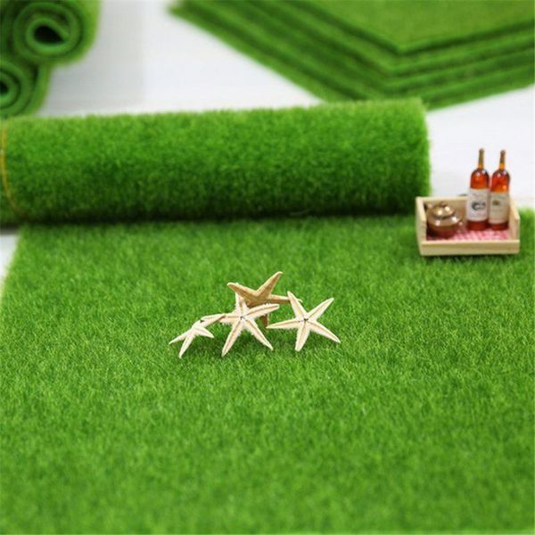 

decorative objects & figurines artificial garden grass lawn 30cm 15cm miniature fake green moss simulation landscape ornament dollhouse diy