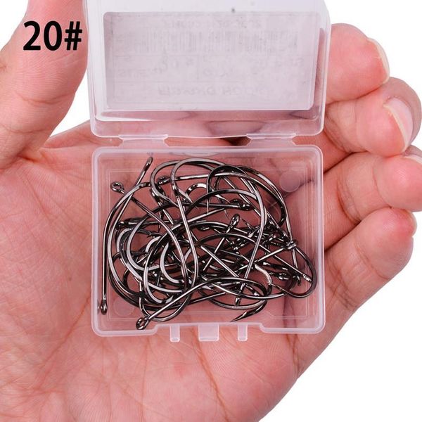 

50pcs 10pcs coating high carbon stainless steel barbed carp fishing hooks pack with retail original box fishing hoo jllixr